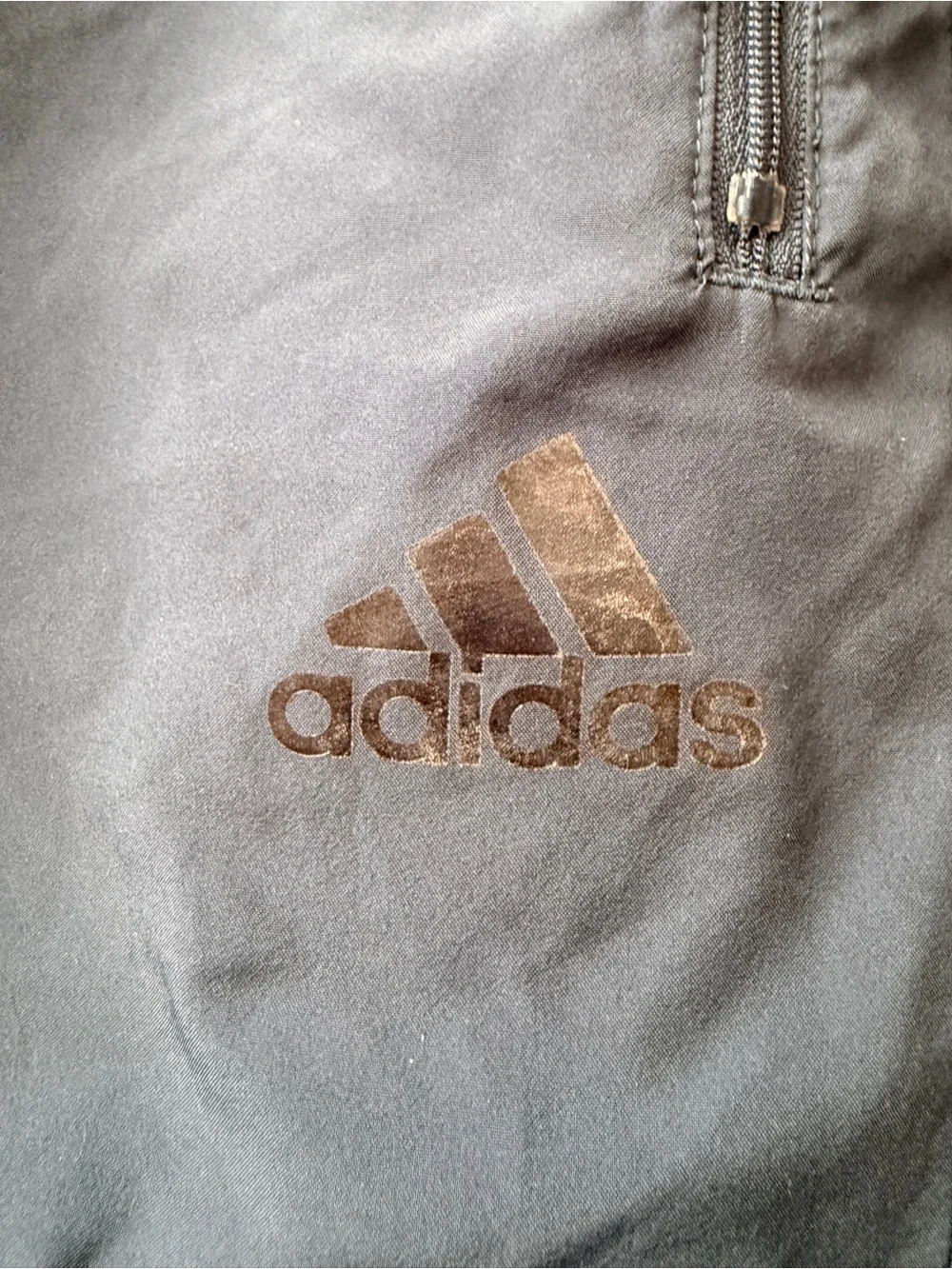 Adidas Men's Unlined Navy Blue Athletic Zip-Pocket Shorts - Small